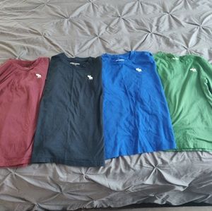 Long sleeve Abercrombie icon tees (lots) boys 9/10